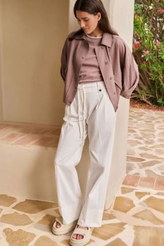 Yaya pantalon Blanc