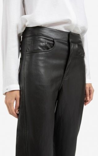 Yaya pantalon Brun femmes (Pantalon éco cuir brun - 309221 brown foncé) - Marine | Much more than shoes