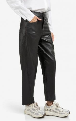 Yaya pantalon Brun femmes (Pantalon éco cuir brun - 309221 brown foncé) - Marine | Much more than shoes