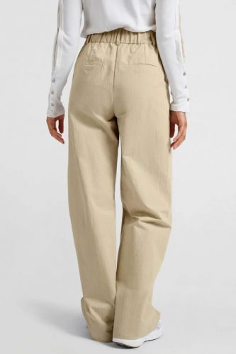 Pantalon coton tissé beige YAYA | Marine