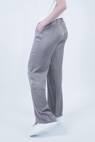 Pantalon taupe en satin YAYA | Marine