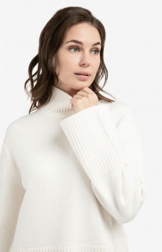 Yaya pull Blanc femmes (Pull maxi blanc neige - 000545 blanc neige) - Marine | Much more than shoes
