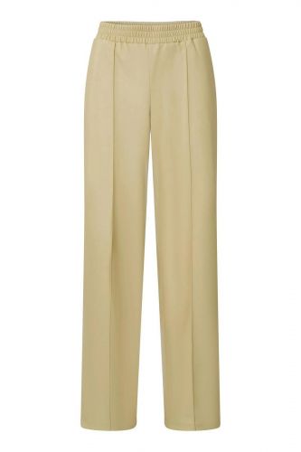 Pantalon large en simili cuir jaune YAYA | Marine