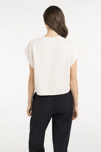 Pull boxy beige YAYA | Marine