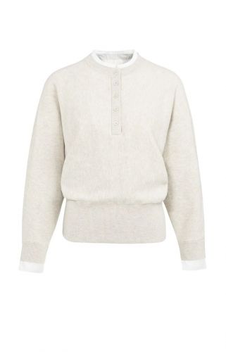 Yaya pull Gris femmes (Sweater gris mélangé  - 000546 gris mélangé) - Marine | Much more than shoes
