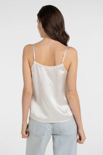 Top satiné beige YAYA | Marine