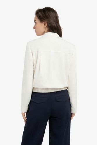 Yaya veste Ecru femmes (veste marin boutons off white - 001074 ecru) - Marine | Much more than shoes