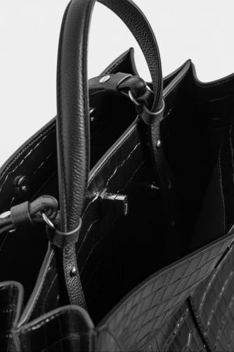 Sac JACK noir crocco ZADIG & VOLTAIRE | Marine Auvelais 