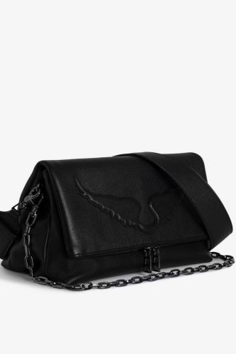 Sac en cuir grainé noir ZADIG & VOLTAIRE | Marine