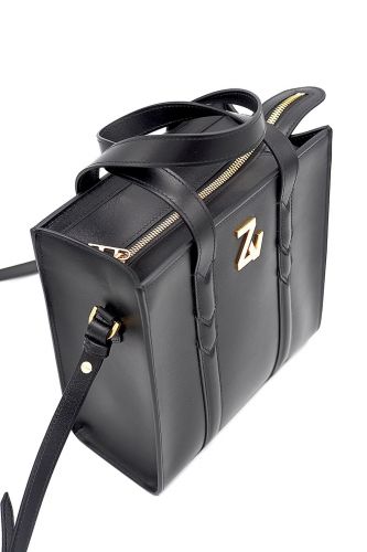 Mini sac shopper en cuir noir ZADIG & VOLTAIRE | Marine