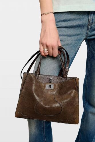 Sac JACK en daim brun ZADIG & VOLTAIRE | Marine Auvelais 
