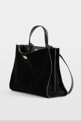 Sac JACK en dain noir ZADIG & VOLTAIRE | Marine Auvelais 