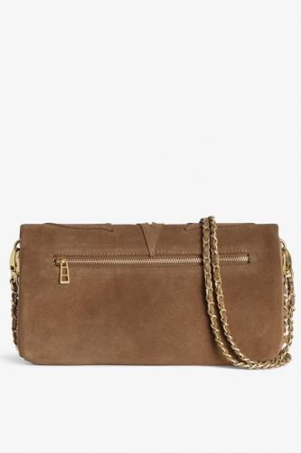 Pochette Rock en cuir suédé cognac ZADIG & VOLTAIRE | Marine