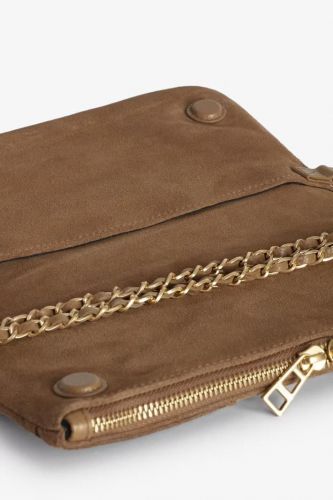 Pochette Rock en cuir suédé cognac ZADIG & VOLTAIRE | Marine