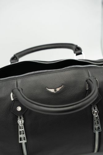 Sac bowling en cuir noir ZADIG&VOLTAIRE | Marine