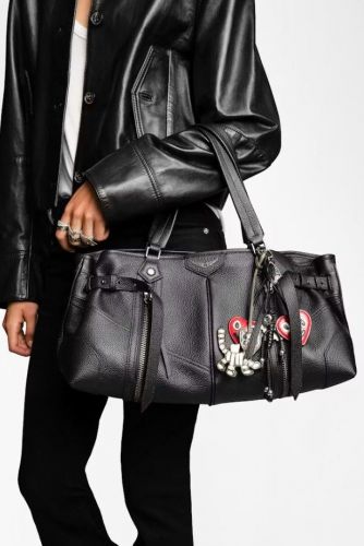 Sac bowling sunny souple cuir noir ZADIG & VOLTAIRE | Marine