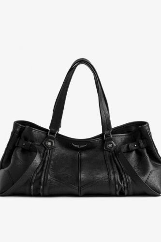 Sac bowling sunny souple cuir noir ZADIG & VOLTAIRE | Marine