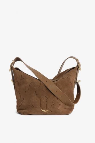 Sac en cuir suédé cognac ZADIG & VOLTAIRE | Marine