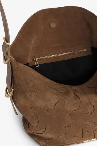 Sac en cuir suédé cognac ZADIG & VOLTAIRE | Marine