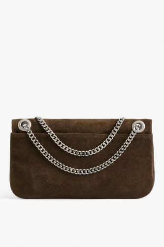 Sac pochette en nubuk marron ZADIG & VOLTAIRE | Marine