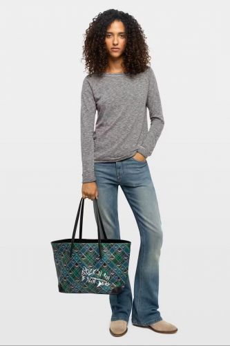Sac cabas monogramme et carreaux ZADIG & VOLTAIRE | Marine Auvelais 