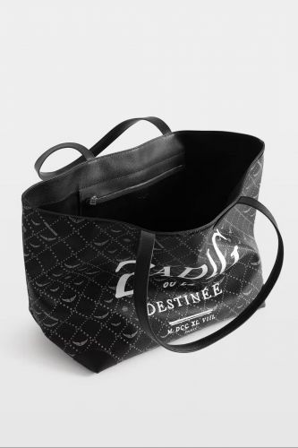 Sas cabas noir monogrammé ZADIG & VOLTAIRE | Marine Auvelais 