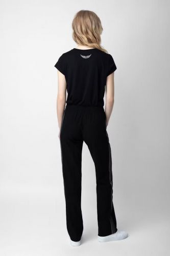 Zadig & Voltaire Femme pantalon Noir femmes (basic stone - POMY noir pants) - Marine | Much more than shoes