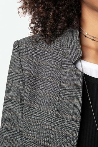 Veste de tailleur à carreaux gris ZADIG & VOLTAIRE | Marine