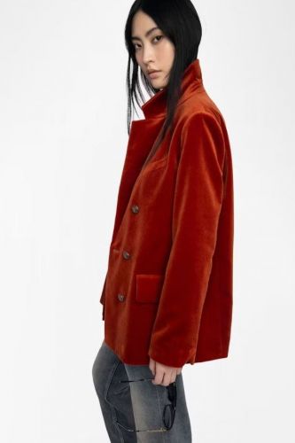 Blazer en velours orange brûlée ZADIG&VOLTAIRE | Marine