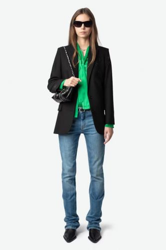 Chemise en satin verte ZADIG&VOLTAIRE | Marine