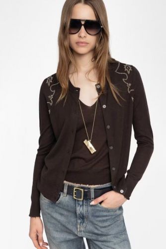 Zadig & Voltaire Femme cardigan Brun