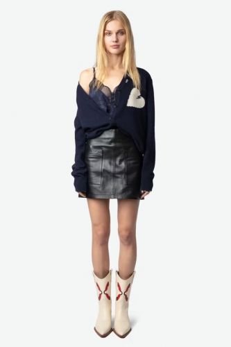 Zadig & Voltaire Femme cardigan Bleu/blanc