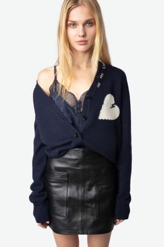 Cardigan 100% cachemire bleu marine ZADIG&VOLTAIRE | Marine