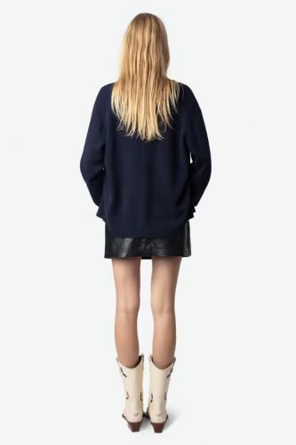 Cardigan 100% cachemire bleu marine ZADIG&VOLTAIRE | Marine