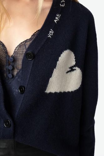 Cardigan 100% cachemire bleu marine ZADIG&VOLTAIRE | Marine