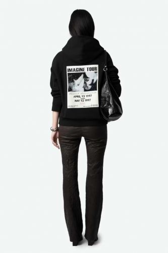 Zadig & Voltaire Femme sweat  Noir femmes (Concert IMAGINE Tour - GEORGY noir) - Marine | Much more than shoes