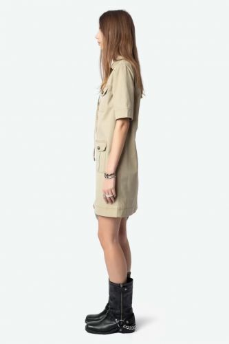 Robe courte esprit militaire beige ZADIG&VOLTAIRE | Marine