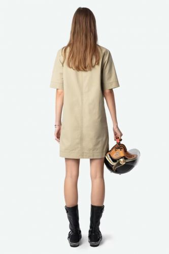 Robe courte esprit militaire beige ZADIG&VOLTAIRE | Marine