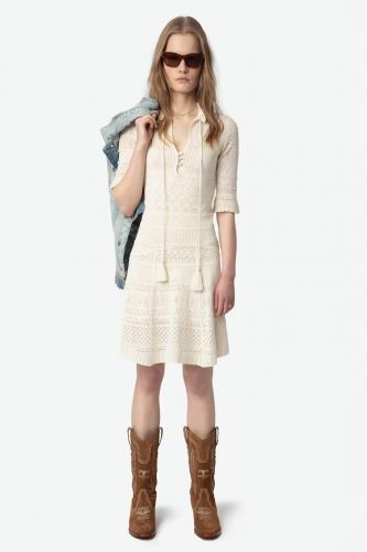 Zadig & Voltaire Femme robe Ecru