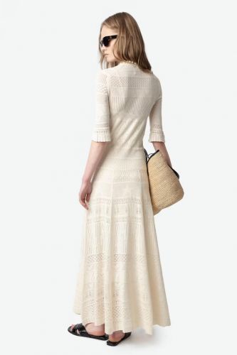 Robe longue en coton écru ZADIG&VOLTAIRE | Marine