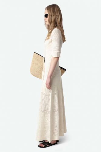 Robe longue en coton écru ZADIG&VOLTAIRE | Marine