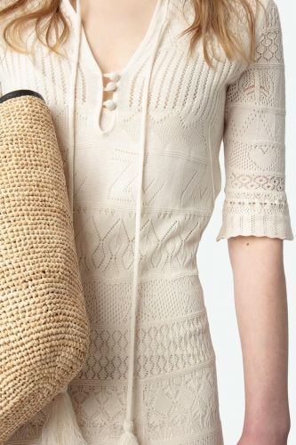 Robe longue en coton écru ZADIG&VOLTAIRE | Marine