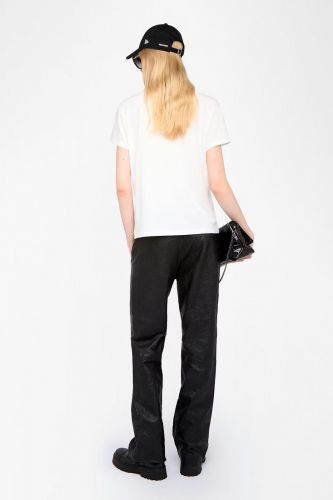 T-shirt avec un coeur orné de strass ZADIG & VOLTAIRE | Marine