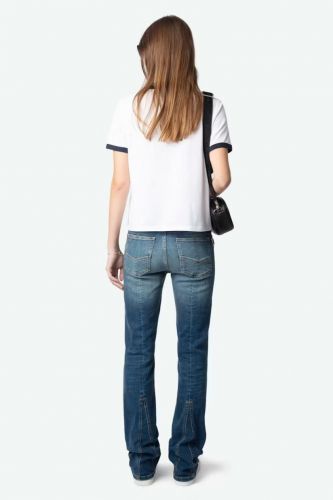 T-shirt blanc avec motif ZADIG&VOLTAIRE | Marine