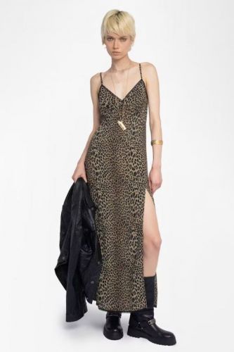 Robe longue esprit lingerie en léo ZADIG&VOLTAIRE | Marine