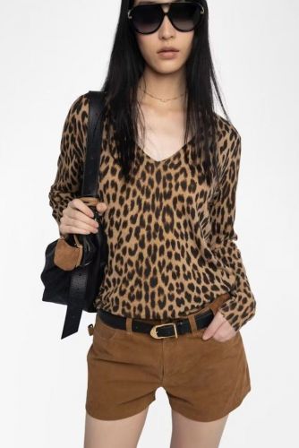 Pull léo 100% cachemire ZADIG&VOLTAIRE | Marine