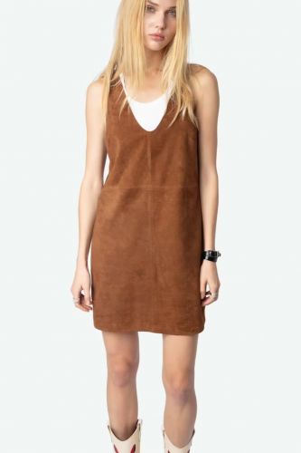 Robe cuir suède camel ZADIG&VOLTAIRE | Marine