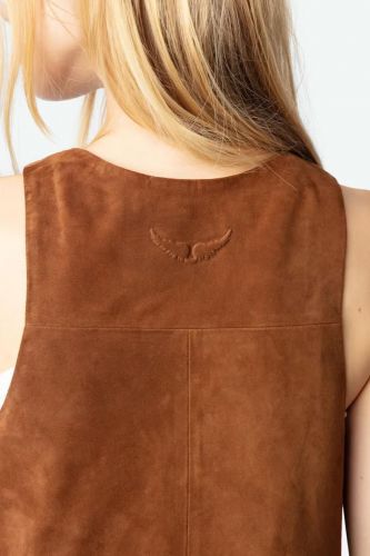 Robe cuir suède camel ZADIG&VOLTAIRE | Marine