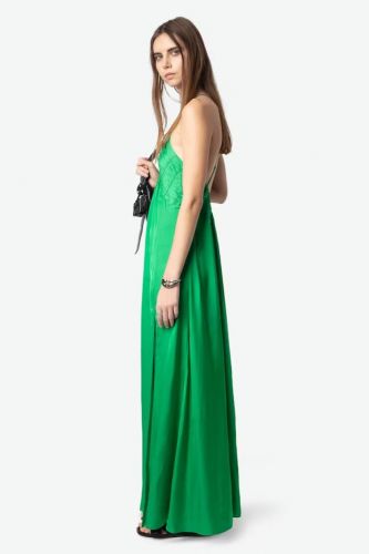 Robe longue fluide verte ZADIG&VOLTAIRE | Marine