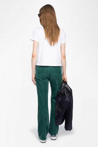 Zadig & Voltaire Femme tee-Shirt Blanc femmes (t-shirt blanc avec logo blanc paris - ALYS HC voltaire blanc ) - Marine | Much more than shoes